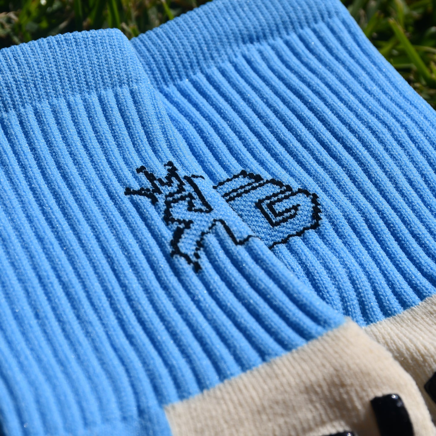 Sky High Blue Grip Socks